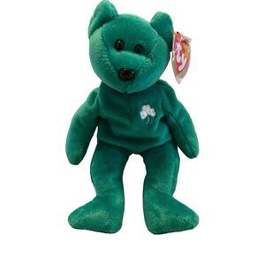 1997 Erin Bear Ty Beanie Baby   Plush Collectible Vintage Y2K 90s